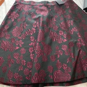 Flower jacquard skater skirt - club Monaco